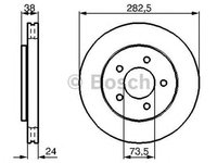 Disc frana DODGE CARAVAN BOSCH 0986478983