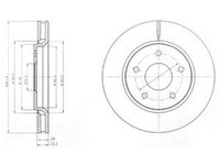 Disc frana DODGE CARAVAN DELPHI BG4248