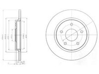 Disc frana DODGE JOURNEY DELPHI BG4247