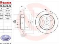 Disc frana DODGE NEON BREMBO 08B02910