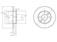 Disc frana DP1010 11 0009 DR VE pentru Renault Super Renault 9 Renault Alliance Renault 11 Renault Encore Renault 19 Renault 21 Renault Express Renault Extra Renault Rapid Renault Clio Renault Megane Dacia 1310 Renault Twingo Renault Symbol Renault T