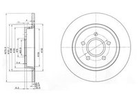 Disc frana DP1010 11 0193 DR VE pentru Volvo C70 Volvo V50 Ford Focus Volvo S40 Volvo C30 Ford C-max