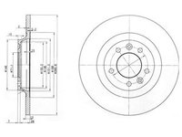 Disc frana DP1010 11 0202 DR VE pentru CitroEn C5 Peugeot 407