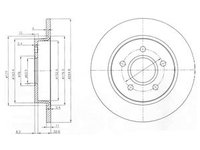 Disc frana DP1010 11 0238 DR VE pentru Ford Focus Ford C-max