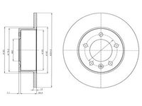 Disc frana DP1010 11 0319 Dr ve pentru Renault Master Nissan Nv400 Opel Movano