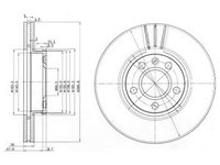 Disc frana DP1010 11 0336 DR VE pentru Vw Eurovan Vw Transporter Vw Sharan Seat Alhambra Ford Galaxy