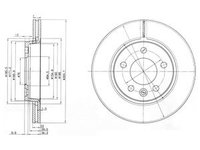 Disc frana DP1010 11 0374 Dr ve pentru Vw Multivan Vw Eurovan Vw Kombi Vw Transporter