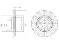 Disc frana DP1010 11 0862 DR VE pentru Peugeot 407