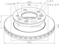 Disc frana fata (01629100A PETERS ENNEPETAL) MERCEDES-BENZ