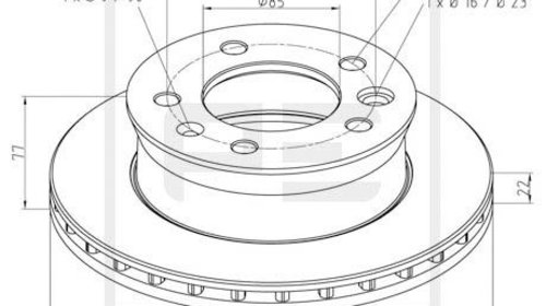 Disc frana fata (01629100A PETERS ENNEPETAL) 