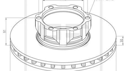 Disc frana fata (01665000A PETERS ENNEPETAL) 