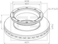 Disc frana fata (01666900A PETERS ENNEPETAL)