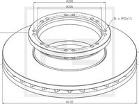 Disc frana fata (03613200A PETERS ENNEPETAL) MAN