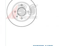 Disc frana fata 240 mm plin Ford Escort 3 (1980-1986) [GAA]