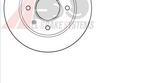 Disc frana fata 240 mm plin Ford Escort 4 (19