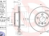 Disc frana Fata BMW 3 (G20, G80, G28), 3 (G21, G81) 2.0/2.0 d/2.0DH 03.19-