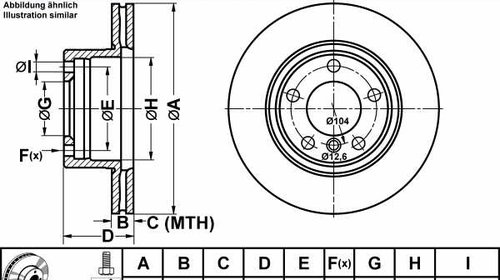 Disc frana fata BMW 5 (E39) 525 i - Cel mai b