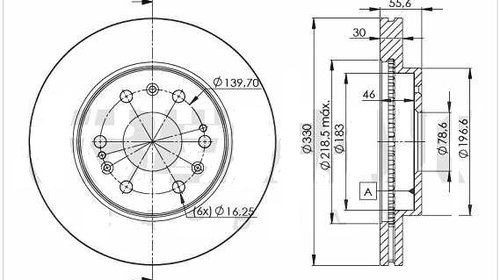 DISC FRANA FATA CADILLAC ESCALADE , Chevrolet