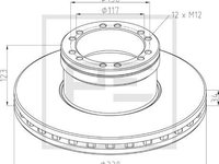 Disc frana fata DAF LF -PRODUS NOU