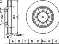 Disc frana fata DISC POWER Hyundai Coupe, Lantra 1.6 16V 96-02