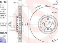 Disc frana Fata Dreapta BMW X5 (E70), X5 (F15, F85), X6 (E71, E72), X6 (F16, F86) 2.0-4.4 07.09-07.19