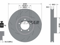 DISC FRANA Fata Dreapta PORSCHE PANAMERA (970) TEXTAR 92214005 2009 2010 2011 2012 2013 2014 2015 2016