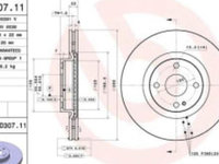 Disc frana fata Dreapta/Stanga ABARTH 124 SPIDER FIAT 124 SPIDER MAZDA MX-5 IV MX-5 RF TARGA 1.4/2.0 06.15-