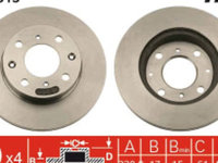 Disc frana Fata Dreapta/Stanga ACURA INTEGRA, HONDA CIVIC II, CIVIC IV, CIVIC V, CRX I, CRX II, CRX III, INTEGRA 1.4/1.5/1.6 10.83-12.98