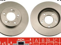 Disc frana Fata Dreapta/Stanga ACURA NSX, RL, TL, HONDA CR-V I, CR-V II, HR-V, INTEGRA, PILOT, PRELUDE V, SHUTTLE 1.6-3.5 01.92-