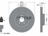 DISC FRANA Fata Dreapta/Stanga AUDI A6 C6 Avant (4F5) TEXTAR 92132405 2004 2005 2006 2007 2008 2009 2010 2011