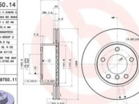 Disc frana Fata Dreapta/Stanga BMW 1 (E81), 1 (E87), 1 (F20), 1 (F21), 2 (F22, F87), 2 (F23) 1.5-2.0 d 06.04-