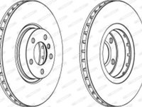 Disc frana fata Dreapta/Stanga BMW X5 (E70) X6 (E71 E72) X6 (F16 F86) 3.0/3.0 d/4.4 12.06-07.19