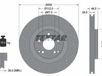 DISC FRANA Fata Dreapta/Stanga MERCEDES-BENZ C-CLASS T-Model (S203) TEXTAR 92119805 2001 2002 2003 2004 2005 2006 2007