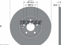 Disc frana Fata Dreapta/Stanga MERCEDES EQV (W447), MARCO POLO CAMPER (W447), V (W447), VIANO (W639), VITO / MIXTO (W639), VITO MIXTO (DOUBLE CABIN) 1.6 d-Electric 09.03-