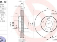 Disc frana Fata Dreapta/Stanga NISSAN 200SX, 300ZX, SILVIA 2.0/3.0 05.90-12.03