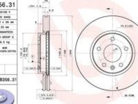 Disc frana Fata Dreapta/Stanga OPEL ASTRA J, INSIGNIA B, INSIGNIA B COUNTRY, INSIGNIA B GRAND SPORT 1.5-2.0 d 02.10-