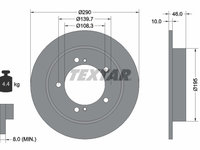 DISC FRANA Fata Dreapta/Stanga SUZUKI JIMNY Closed Off-Road Vehicle (SN) TEXTAR 92237300 1998