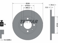 DISC FRANA Fata Dreapta/Stanga VW CADDY I (14) TEXTAR 92010603 1982 1983 1984 1985 1986 1987 1988 1989 1990 1991 1992