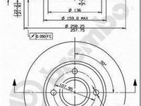 Disc frana fata Ford Focus I