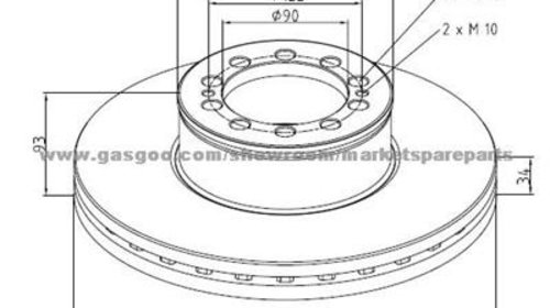 DISC FRANA fata MAN TGL, TGM -produs nou