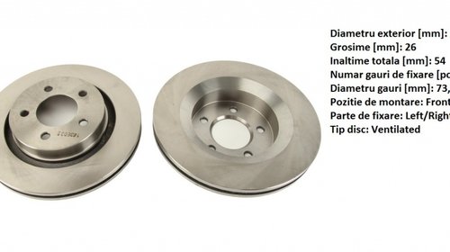 Disc frana fata pentru Chrysler 300 M ,Concor