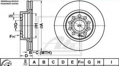 Disc frana fata Skoda Octavia 2 --- CEL MAI B