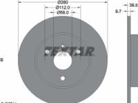 Disc frana Fata/spate Dreapta/Stanga (fara pivot de fixare a rotii) SMART FORTWO 0.7-Electric 01.04-