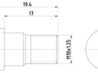 DISC FRANA Fata/Spate SAAB 9-3 (YS3F, E79, D79, D75) TEXTAR TPM0007 2002 2003 2004 2005 2006 2007 2008 2009 2010 2011 2012 2013 2014 2015