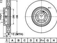 Disc frana fata stanga/dreapta MERCEDES A (V177) A (W177) B SPORTS TOURER (W247) CLA (C118) CLA SHOOTING BRAKE (X118) GLA (H247) GLB (X247) 1.3/2.0/2.0 d 07.18-