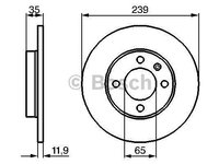 Disc frana fata VW Golf 3 1.6 AEE