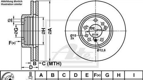 Disc frana fata X5 (E53) 4.4 i (pret/set)