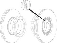 Disc frana FCR148A FERODO pentru Man L