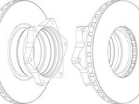 Disc frana FCR165A FERODO pentru Mercedes-benz Vario