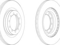 Disc frana FCR183A FERODO pentru Renault Master Renault Mascott